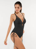 Sculpting Curve Mesh Skirt One-Piece Swimsuit
