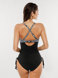 Sculpting Curve Mesh Skirt One-Piece Swimsuit