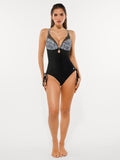 Sculpting Curve Mesh Skirt One-Piece Swimsuit