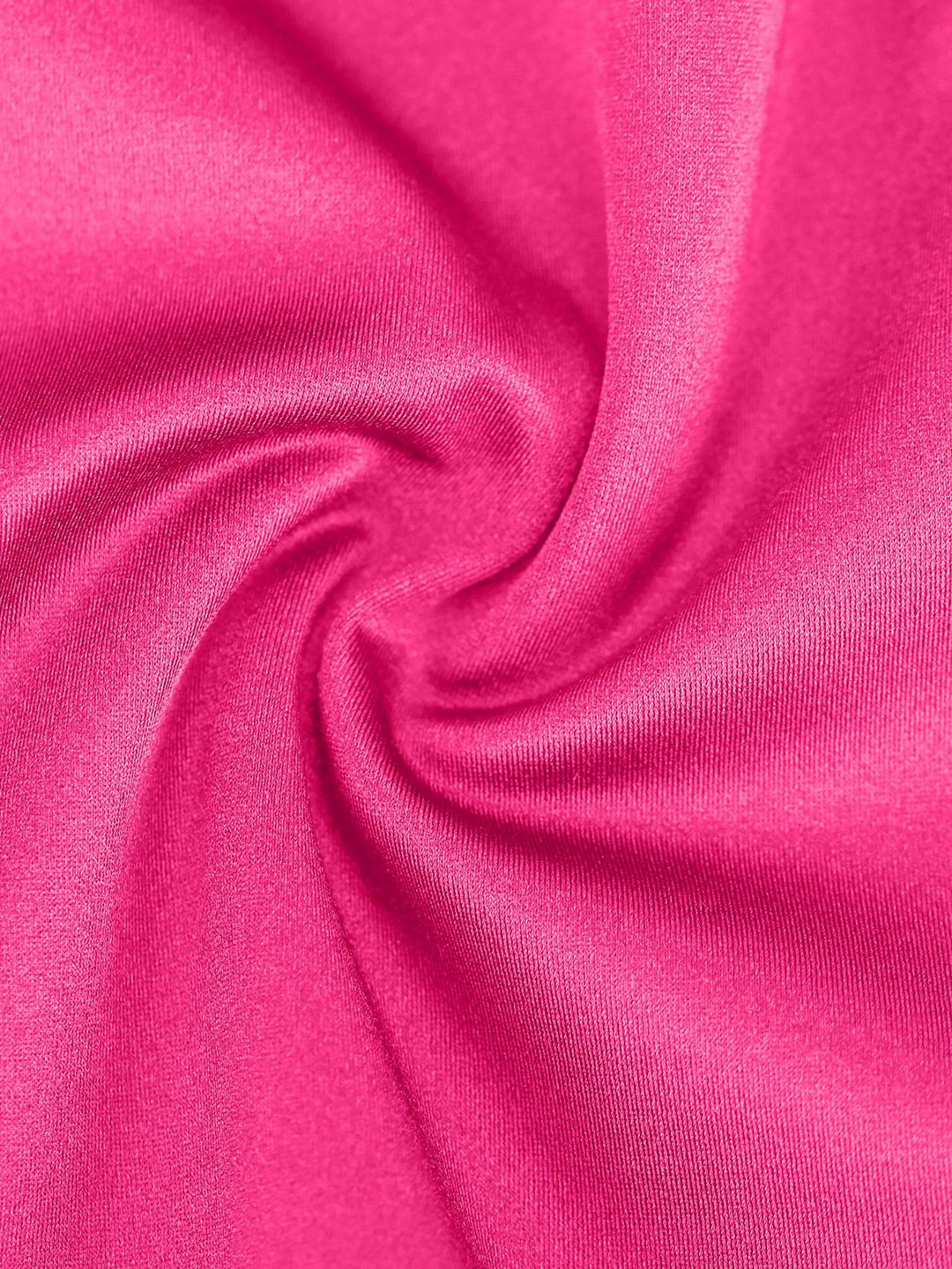 Detail of pink satin fabric of Popilush® mini dress, showing smooth texture and elegant design.