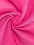 Detail of pink satin fabric of Popilush® mini dress, showing smooth texture and elegant design.