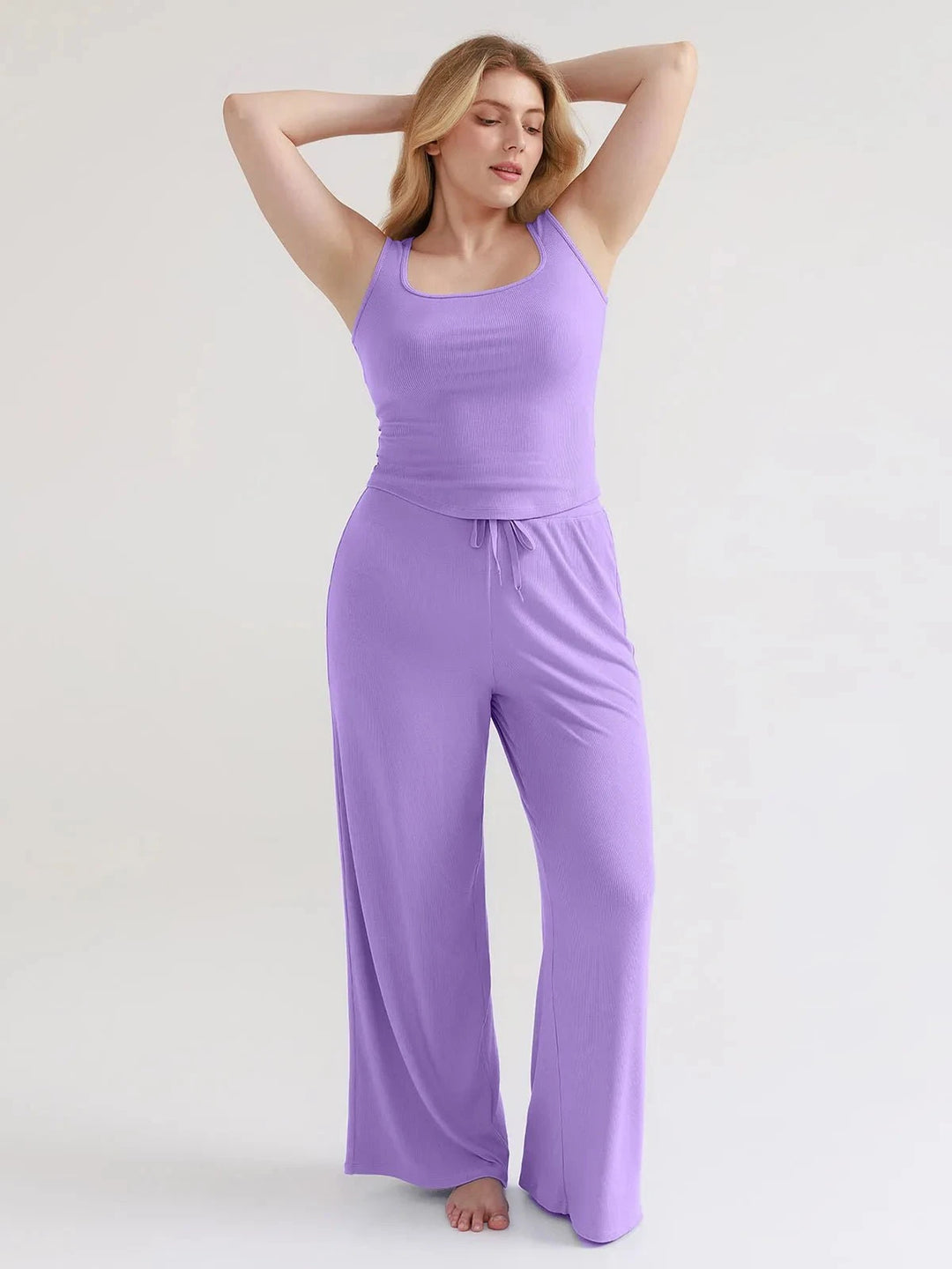 Popilush® Modal Tank Top & Drawstring Pant Pajama Set