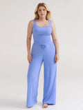 Popilush® Blue / XS Modal Tank Top & Drawstring Pant Pajama Set