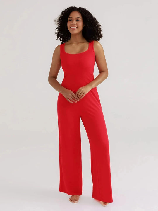 Popilush® Red / XS Modal Tank Top & Drawstring Pant Pajama Set