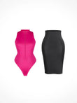 Popilush® shapewear set, bodysuit and skirt