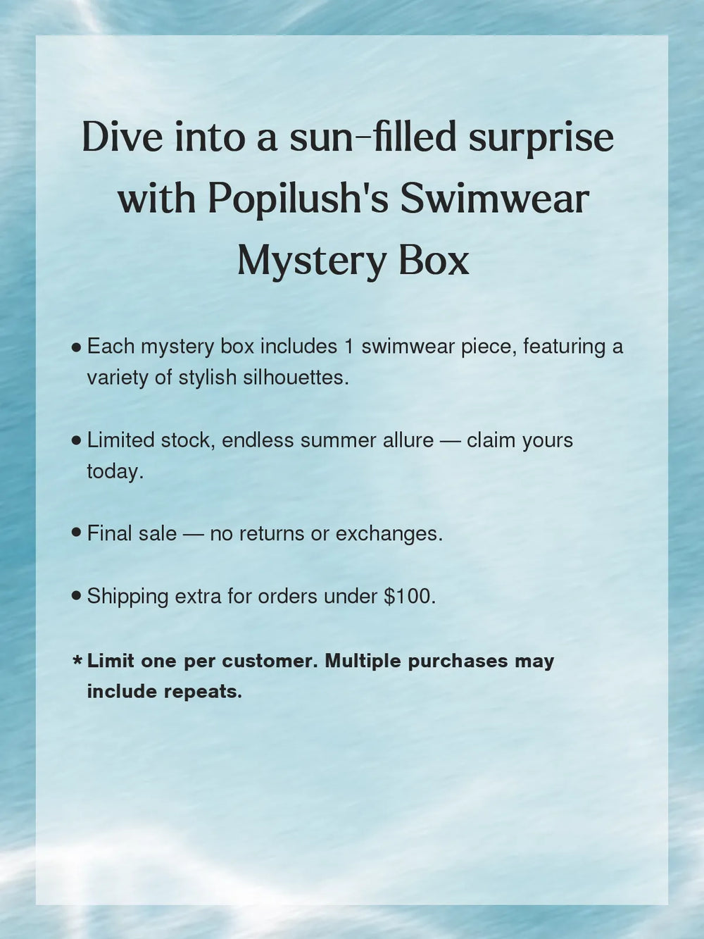Popilush® Mystery Swimwear Box: $19.99 Surprise Pack