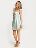 Popilush® Off-The-Shoulder Sculpting Corset Fit & Flare Mini Dress