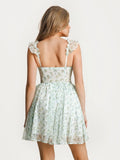 Popilush® Off-The-Shoulder Sculpting Corset Fit & Flare Mini Dress