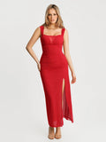 Popilush® Off-The-Shoulder Sculpting Floral Print Maxi Dress