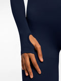 Popilush® Popilush Ribbed U Neck Built-in Bra Tummy Control Jumpsuit