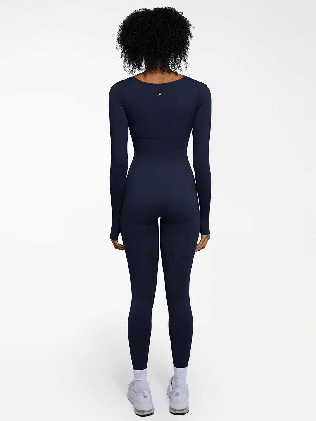 Popilush® Popilush Ribbed U Neck Built-in Bra Tummy Control Jumpsuit