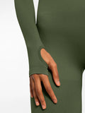 Popilush® Popilush Ribbed U Neck Built-in Bra Tummy Control Jumpsuit