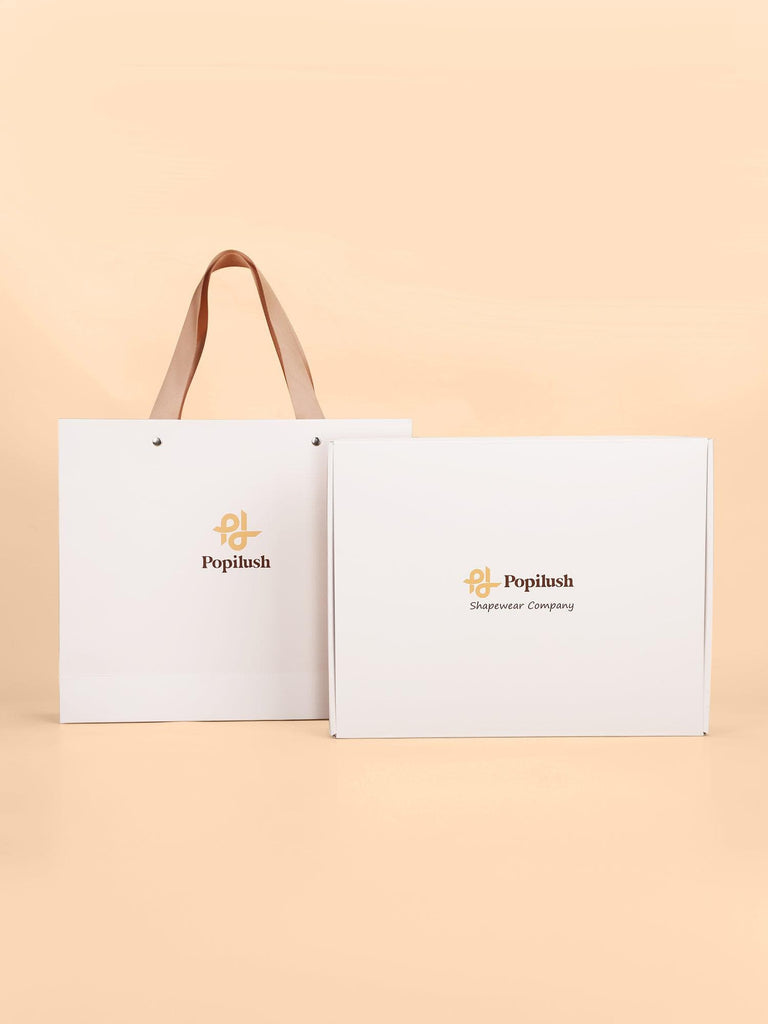 Popilush® White Premium Limited Gift Box & Paper Shopping Bag