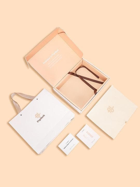 Popilush® White Premium Limited Gift Box & Paper Shopping Bag