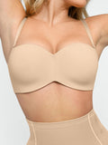 Popilush® Strapless Bra Push-Up Unlined Underwire Strapless Bra Bundle
