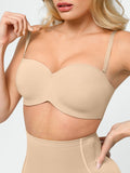Popilush® Strapless Bra Push-Up Unlined Underwire Strapless Bra Bundle
