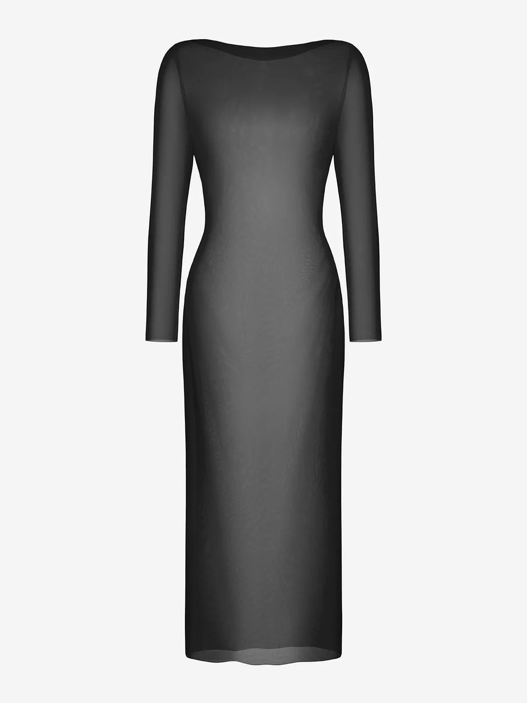 Modal Shapewear Dress | Sheer Mesh Cover-Up & Built-In Bra - Popilush Modal Shapewear Dress | Sheer Mesh Cover-Up & Built-In Bra - Popilush