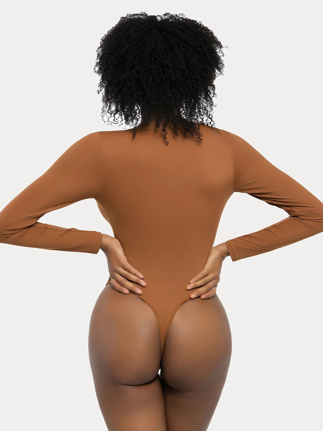 Popilush® Tops Body Shaper Sculpting Warm Winter Redtag Thermal Shapewear Long Sleeve Tummy Control Bodysuit