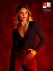 Popilush® Tops Body Shaper Sculpting Warm Winter Black / XS Redtag Thermal Shapewear Long Sleeve Tummy Control Bodysuit