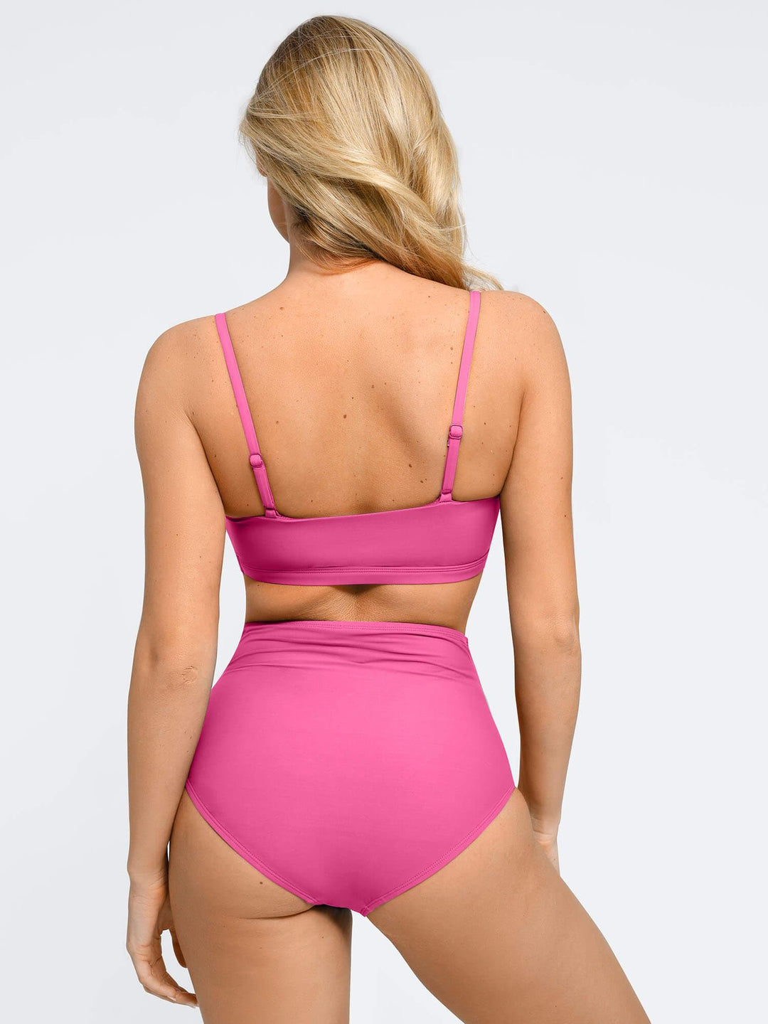 Shapewear Ruched Sculpting Bikini Top and Bottom Set – Popilush