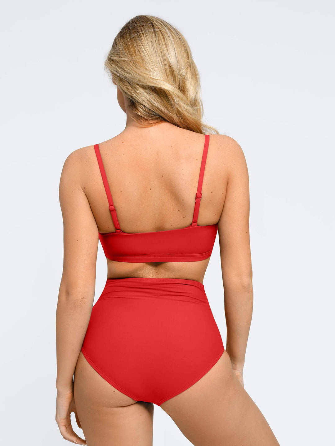 Shapewear Ruched Sculpting Bikini Top and Bottom Set – Popilush