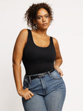 Popilush On Sale Scoop Neck Thong Bodysuit