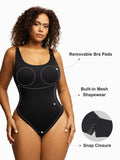 Popilush Tops Body Shaper Jumpsuit Tank Scoop Neck Thong Bodysuit