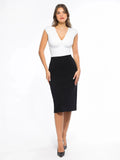 Popilush® SculptEase Commuter Fitted Skirt