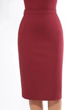 Popilush® Red / XS SculptEase Commuter Fitted Skirt
