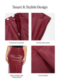 Popilush® Sculpted Faux Leather Contour Skirt