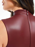 Popilush® Sculpting 3-in-1 Faux Leather Bodysuit