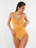 Popilush® Sculpting Curve Mesh Skirt One-Piece Swimsuit