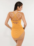 Mesh Inset Tie-Side Sculpting One-Piece Swimsuit