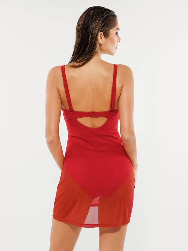 Mesh Inset Tie-Side Sculpting One-Piece Swimsuit