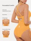Popilush® Sculpting Curve Mesh Skirt One-Piece Swimsuit