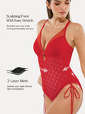 Popilush® Sculpting Curve Mesh Skirt One-Piece Swimsuit
