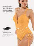 Popilush® Sculpting Curve Mesh Skirt One-Piece Swimsuit