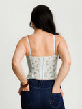 Popilush® Sculpting Floral Boned Convertible Strap Corset Top