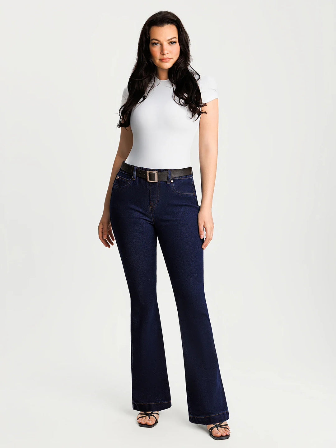 Popilush® Sculpting High-Rise Stretch Flare Jeans