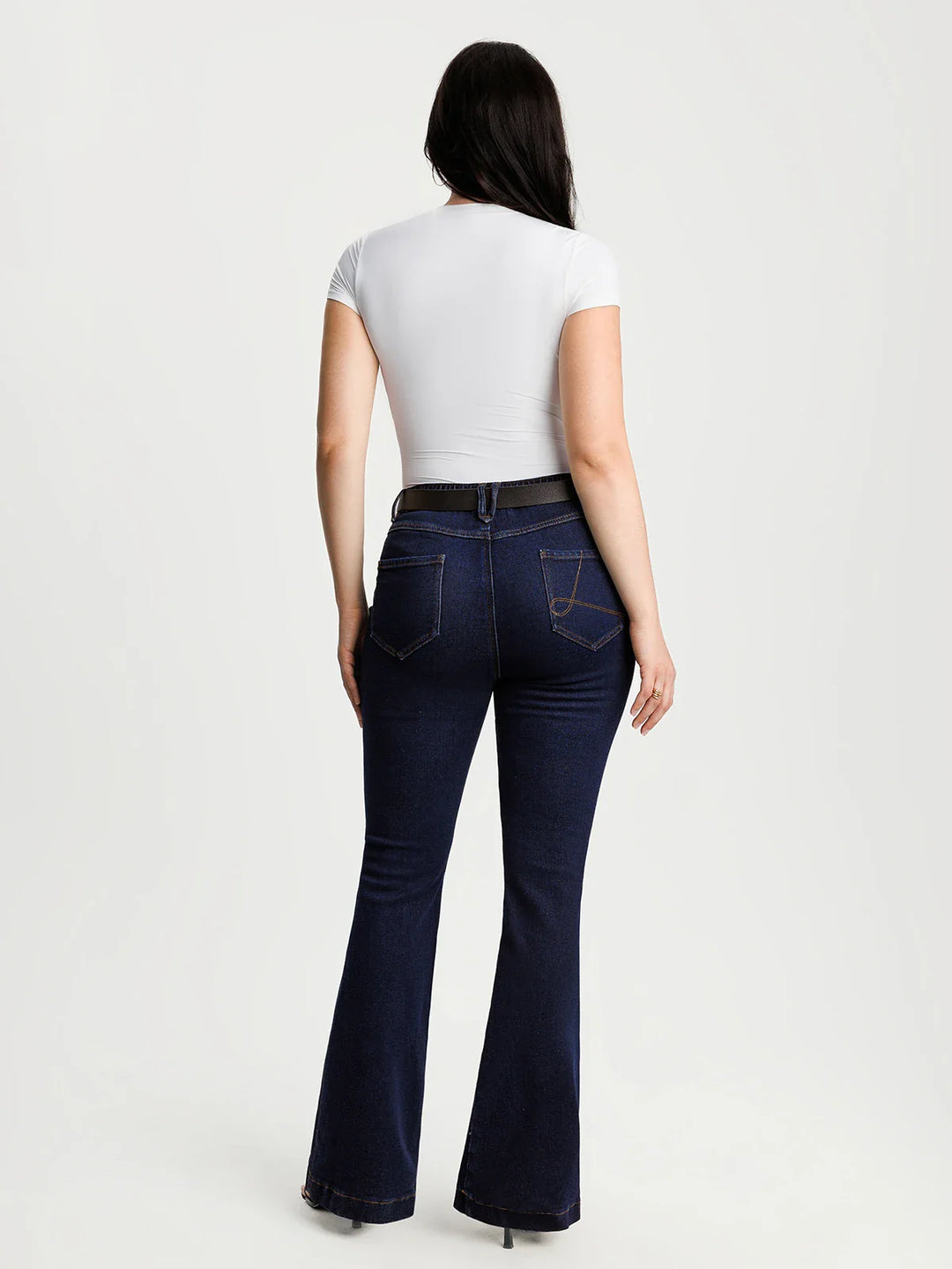 Popilush® Sculpting High-Rise Stretch Flare Jeans