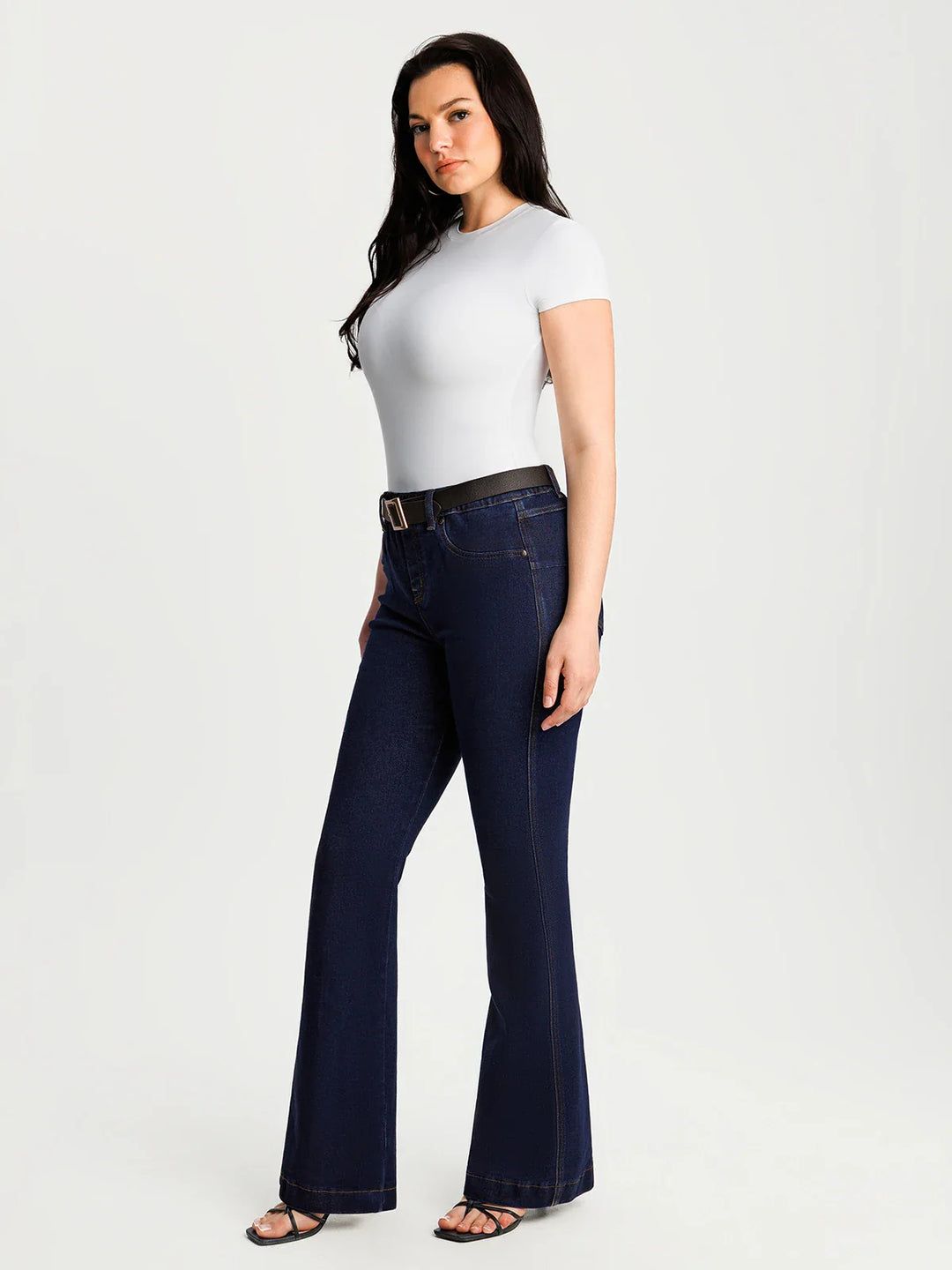 Popilush® Sculpting High-Rise Stretch Flare Jeans