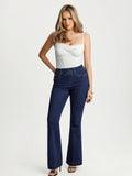 Popilush® Sculpting High-Rise Stretch Flare Jeans