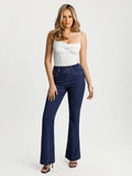 Popilush® Sculpting High-Rise Stretch Flare Jeans