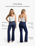 Popilush® Sculpting High-Rise Stretch Flare Jeans
