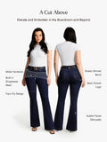 Popilush® Sculpting High-Rise Stretch Flare Jeans