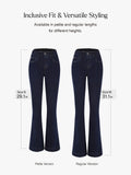 Popilush® Sculpting High-Rise Stretch Flare Jeans