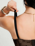 Popilush® Sculpting Lace Floral Boned Convertible Strap Corset Top