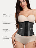 Popilush® Sculpting Leather Corset Boned Waist Cincher