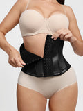Popilush® Sculpting Leather Corset Boned Waist Cincher