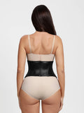 Popilush® Sculpting Leather Corset Boned Waist Cincher